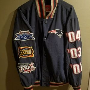 NFL new England patriots Superbowl jacket size L